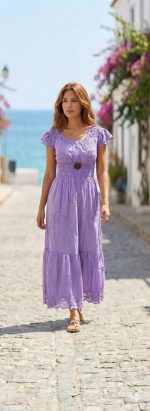 Vestido Largo Morado - Image 4