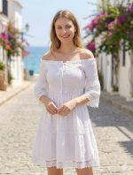 Vestido Corto Blanco - Image 4