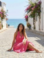 Vestido Puntas Fucsia - Image 4