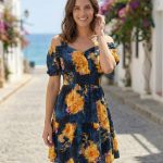 Vestido Corto Estampado