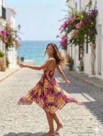 Vestido Puntas Estampado - Image 3