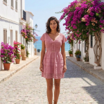 Vestido Corto Palo De Rosa