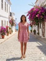 Vestido Corto Palo De Rosa