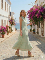Vestido Largo Botones - Image 2