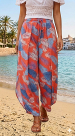 Pantalón Rayan Estampado Mariposa Chalis - Image 2