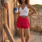 Short Greca Rojo Hindú Tabita