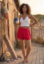 Short Greca Rojo Hindú Tabita