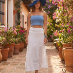 Falda Larga Blanca