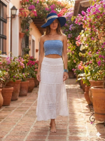 Falda Larga Blanca