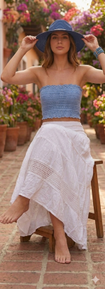 Falda Larga Blanca - Image 2