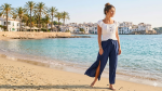 Pantalon Azul Oscuro Mariposa Chaliz