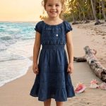 Vestido Niña Azul Jean Oscuro Tabita R.2851