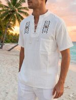 Camisa Gabitex Manga Corta hombre Bordada R.3237 - Image 3