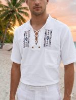 Camisa Gabitex Manga Corta hombre Bordada R.3237 - Image 2