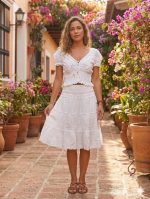 Falda Blanca 3/4 Graciela - Image 2