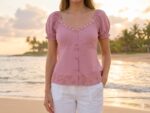 Blusa Manga Corta Colores Graciela - Image 3