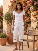 Capri XL Blanco Hindú Bordado