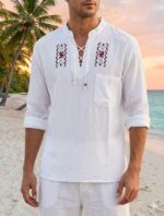 Camisa Gabitex Manga Larga Hombre Bordada - Image 2