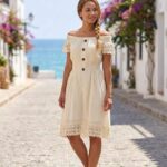 Vestido Corto Beige Gissela