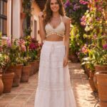 Falda Blanca Larga Graciela R.4425