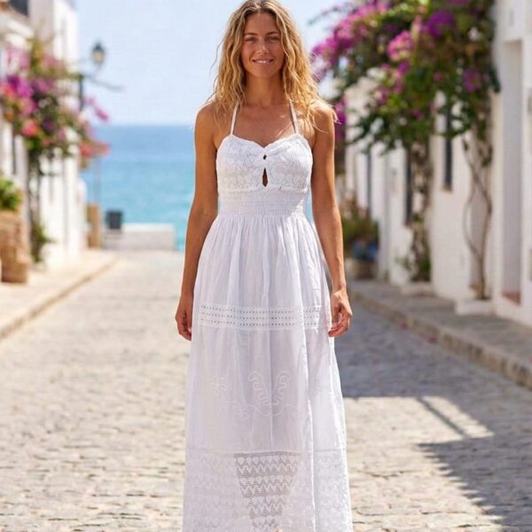 Vestido Largo Blanco Tabita